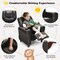 Brown PU Leather Kids Recliner Sofa Chair with Cup Holder and Footrest Perfect for Kids Living Room